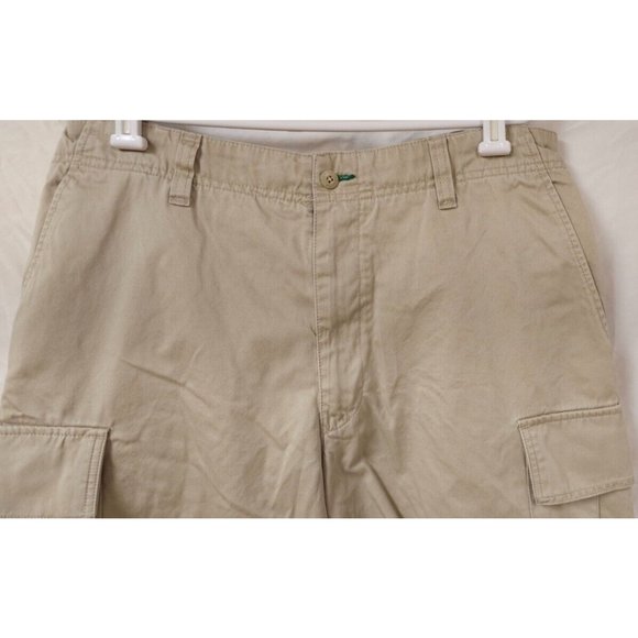 Tommy Hilfiger Mens 36 Beige Adjustable Waist Flat Front Cargo Shorts 10" Inseam - Picture 4 of 13